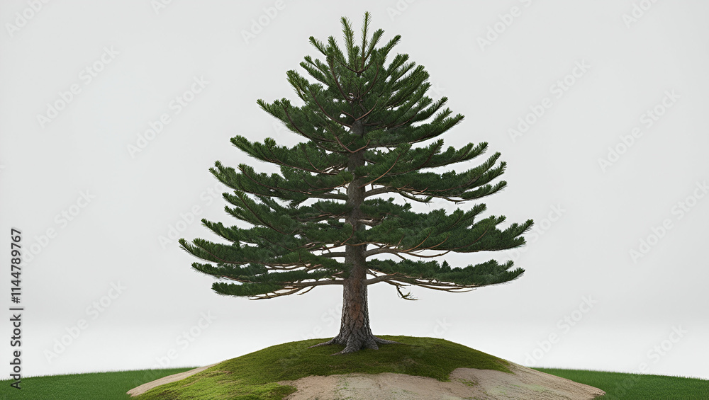 Obraz premium A alone big tree in the grass