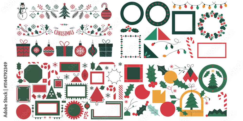 Vector set of christmas symbols Vector set of christmas symbols