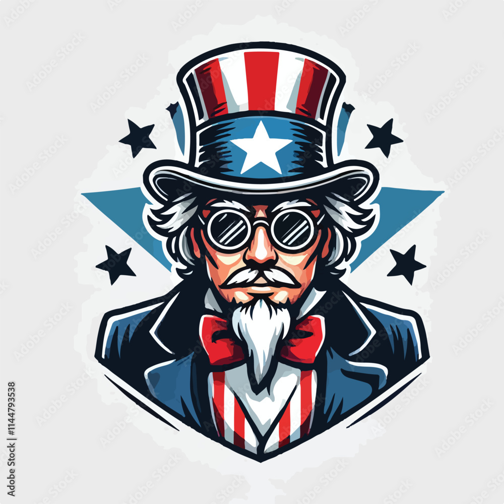 Obraz premium uncle sam vector
