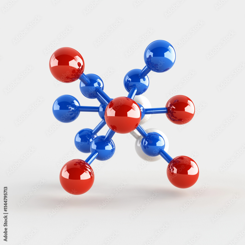 Obraz premium Molecul3d model of molecule