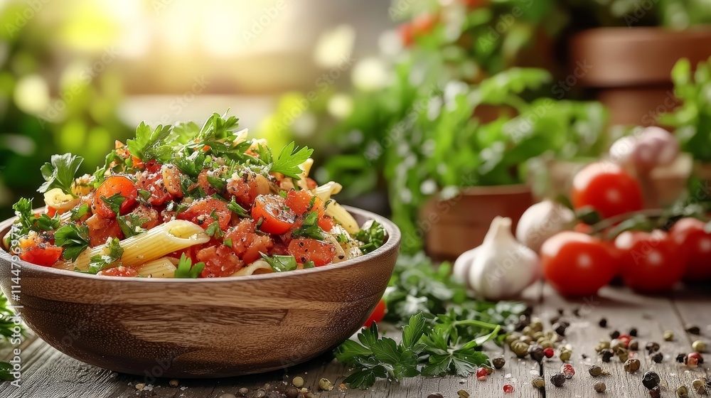 Delicious Pasta with Fresh Tomatoes Delicious Pasta with Fresh Tomatoes