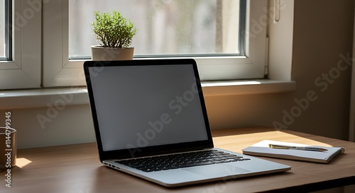 Wallpaper Mural laptop in the office Torontodigital.ca