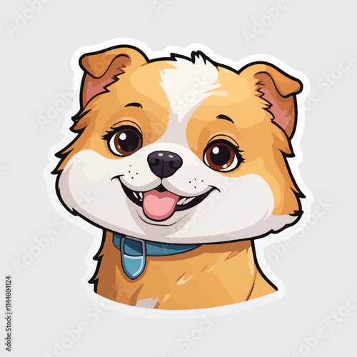 Cute Dog sticker icon