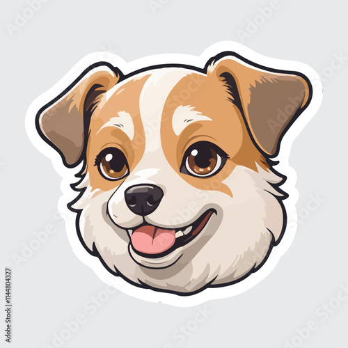 Cute Dog sticker icon