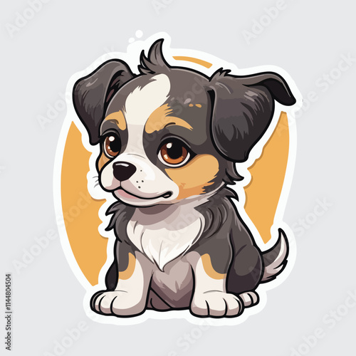 Cute Dog sticker icon