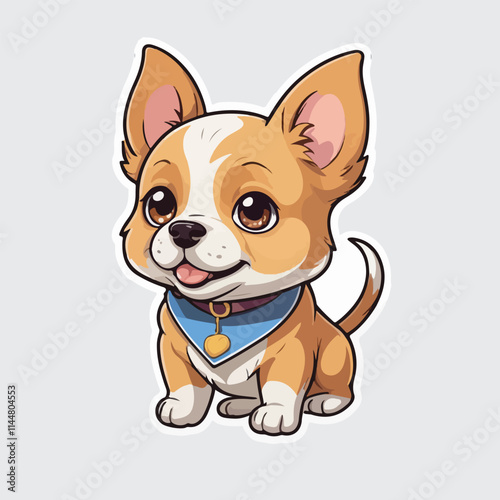 Cute Dog sticker icon
