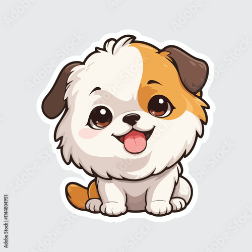 Cute Dog sticker icon