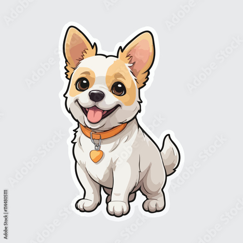 Cute Dog sticker icon