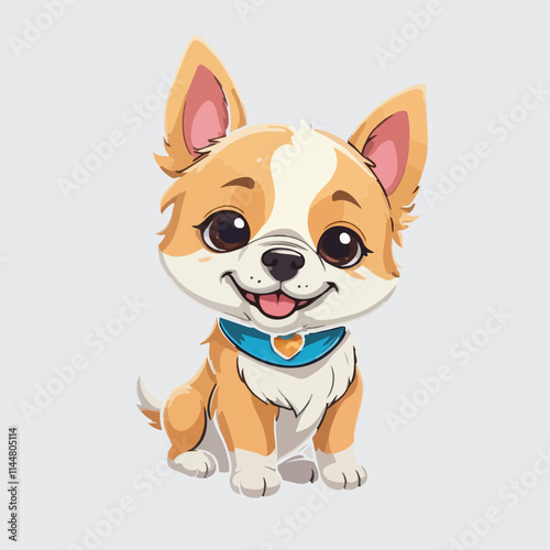 Cute Dog sticker icon