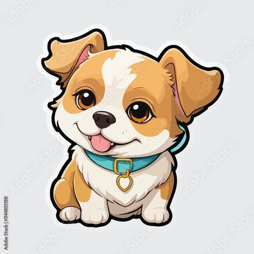 Cute Dog sticker icon