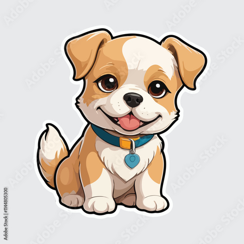 Cute Dog sticker icon