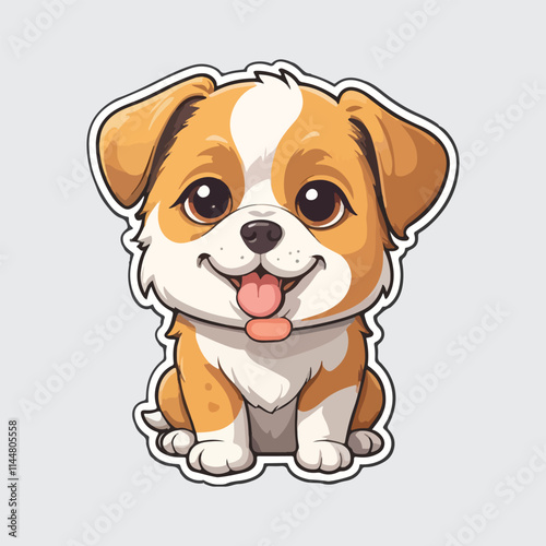 Cute Dog sticker icon