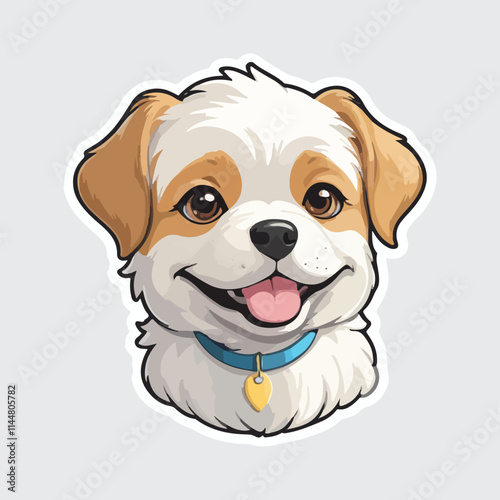 Cute Dog sticker icon