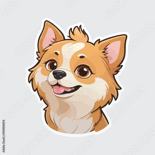 Cute Dog sticker icon
