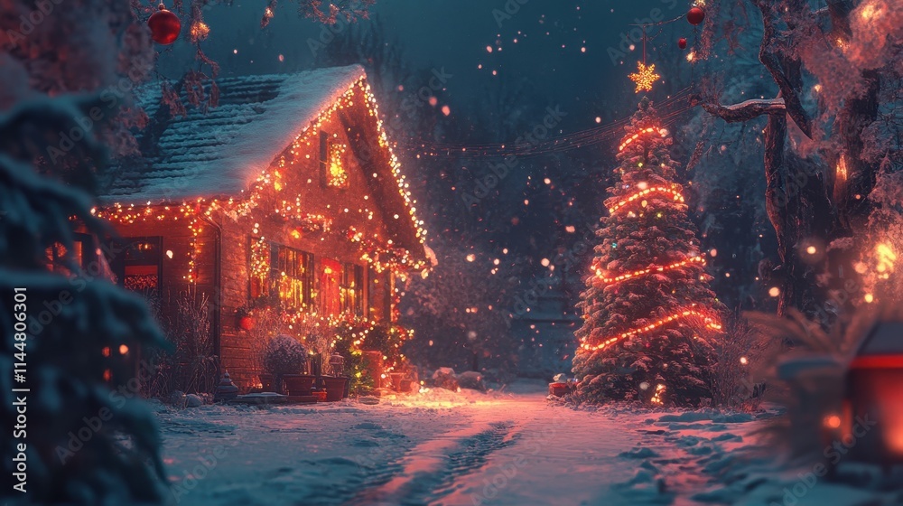 Naklejka premium Warm Chrismas