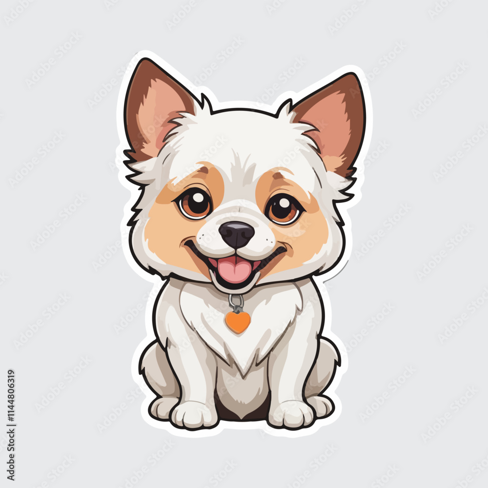 Cute Dog sticker icon Cute Dog sticker icon