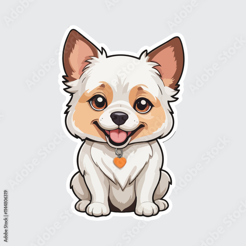 Cute Dog sticker icon