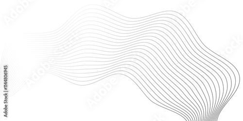 Geometric Abstract Decorative line wave Background. optical art illusion. perspective line stripes with 3d dimensional effect. Design elements for technology, science, and modern concept