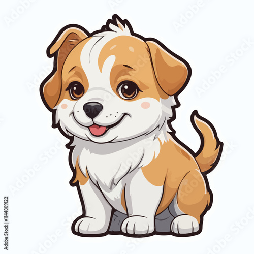 Dog sticker icon