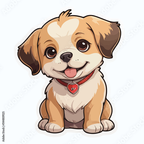 Dog sticker icon