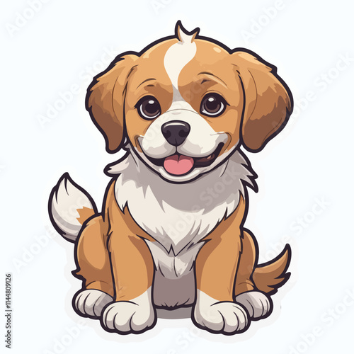 Dog sticker icon