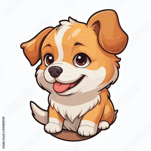 Dog sticker icon