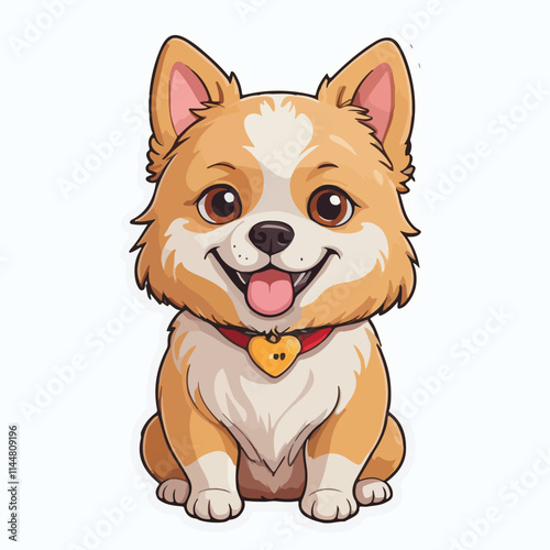 Dog sticker icon