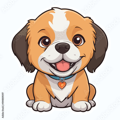 Dog sticker icon