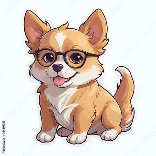 Dog sticker icon
