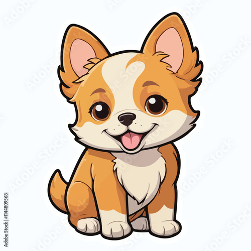 Dog sticker icon