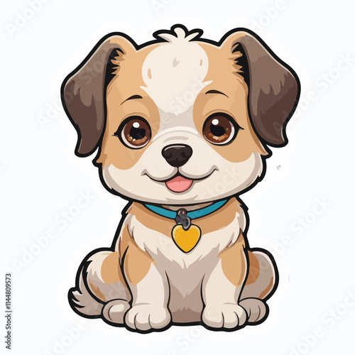 Dog sticker icon