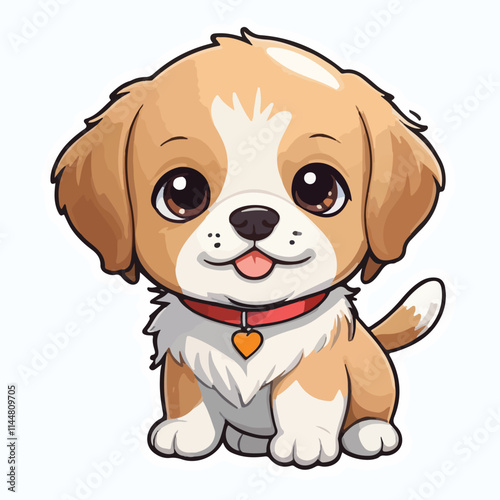 Dog sticker icon