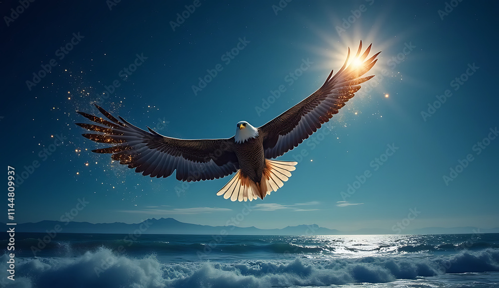 Fototapeta premium eagle in flight