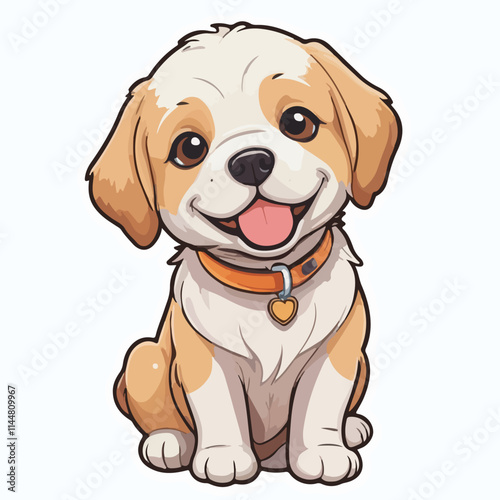Dog sticker icon