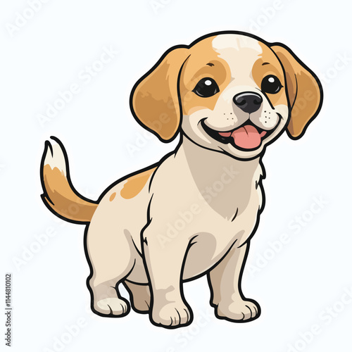Dog sticker icon