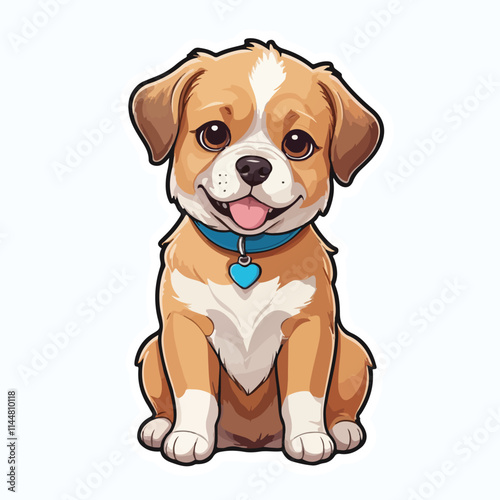 Dog sticker icon