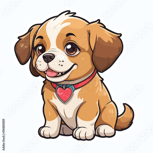 Dog sticker icon