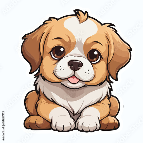 Dog sticker icon