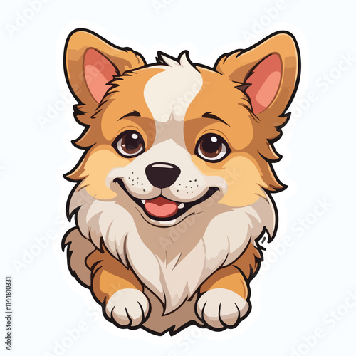 Dog sticker icon