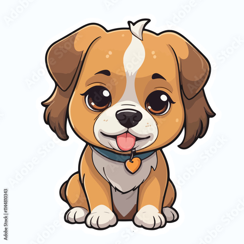 Dog sticker icon