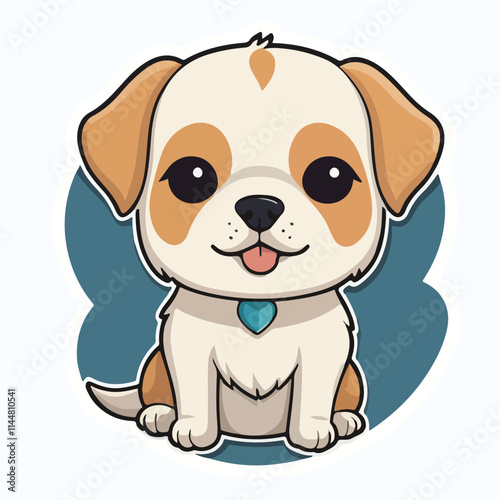 Dog sticker icon