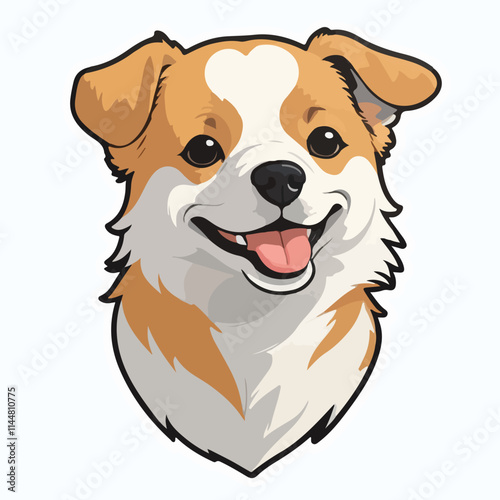Dog sticker icon
