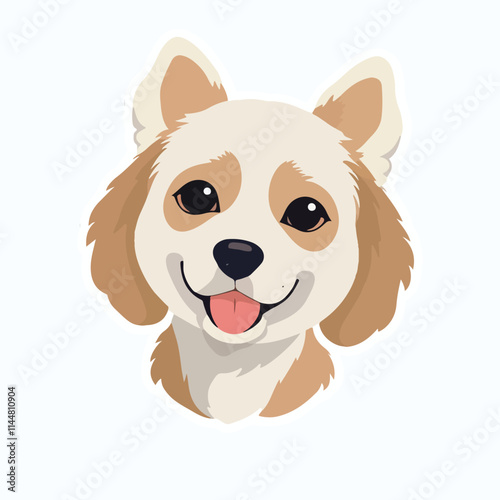 Dog sticker icon