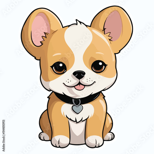 Dog sticker icon photo