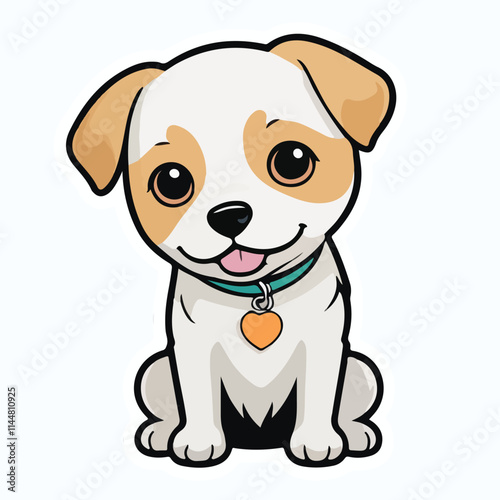 Dog sticker icon