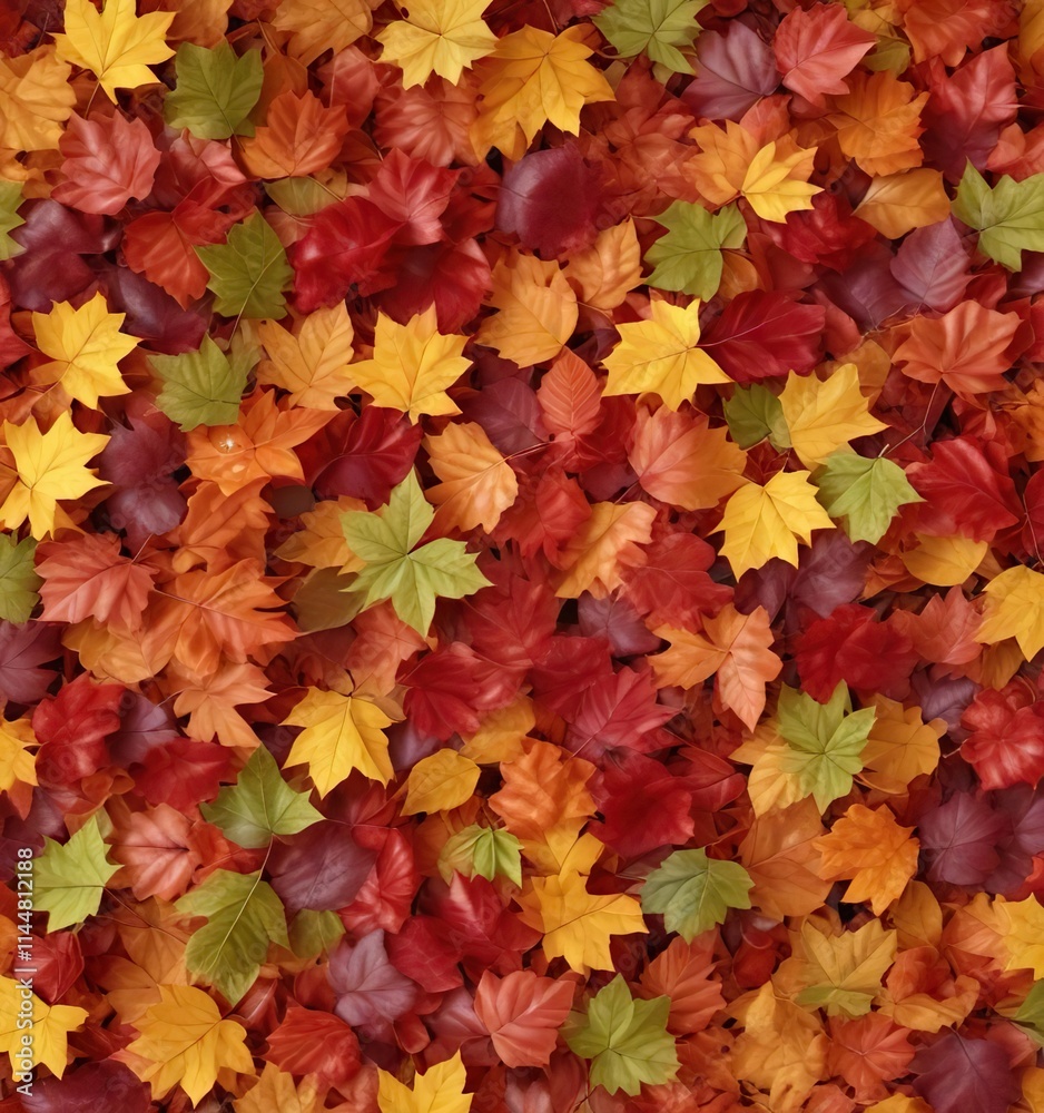 Background of perfectly arranged colorful autumn leaves, textured, November Background of perfectly arranged colorful autumn leaves, textured, November