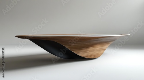 empty plate on wooden table