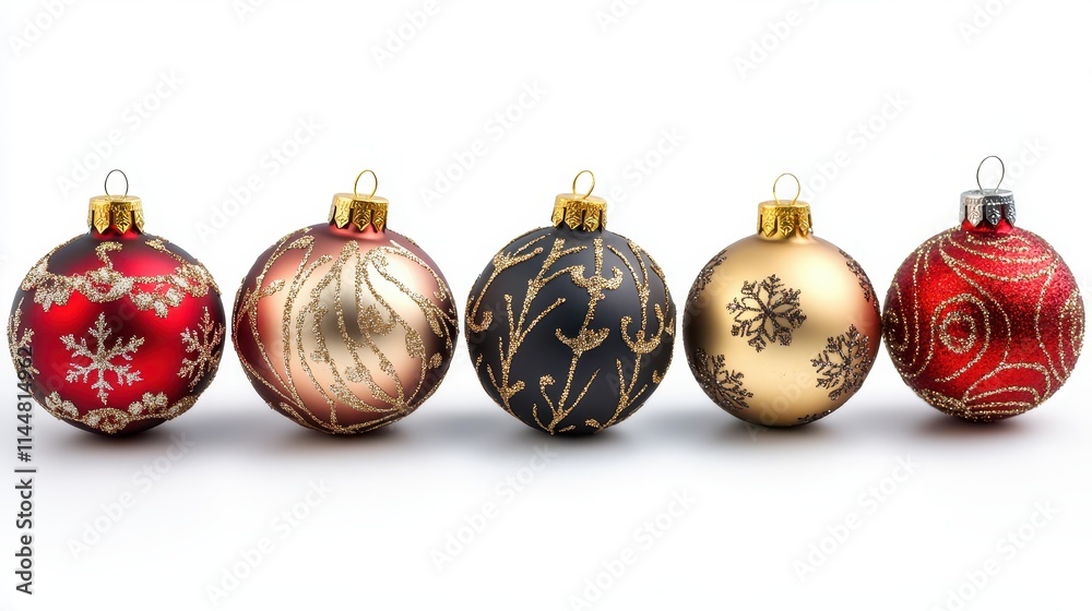 White empty background with a chrismas decorations copy space for text isolated on white background frame christmas isolated