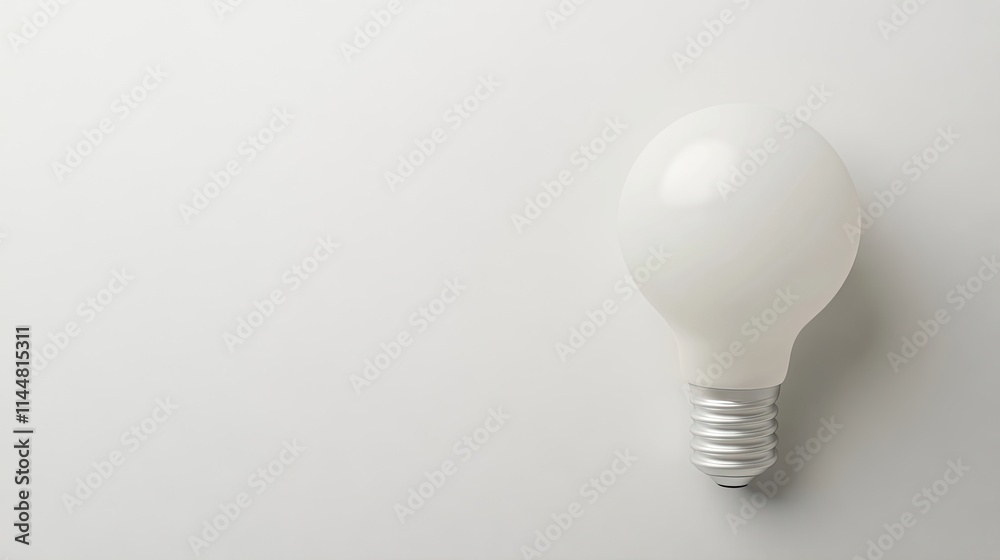 Isolated round light bulb on a clean white background, creating a minimalist aesthetic. The round light bulb design allows for versatile use and ample copy space for creative options. Isolated round light bulb on a clean white background, creating a minimalist aesthetic. The round light bulb design allows for versatile use and ample copy space for creative options.