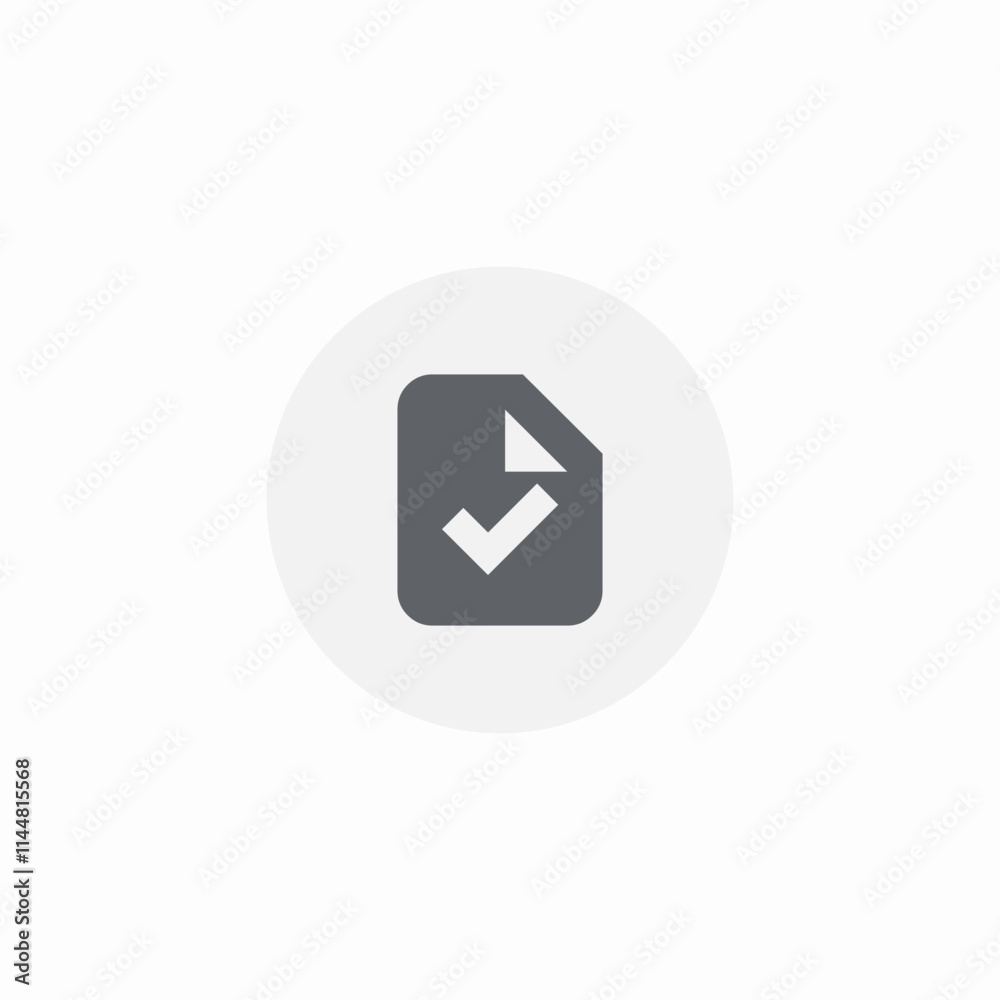 file check mark complete icon sign vector file check mark complete icon sign vector